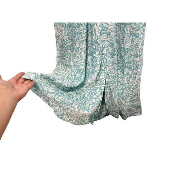 Anthropologie The Irene Linen Long Shirt Dress XXS Puff Sleeve Dainty Prairie - Picture 16 of 16